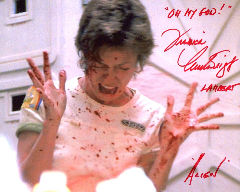 Lot 141: Alien movie signed 8x10 science fiction horror movie...