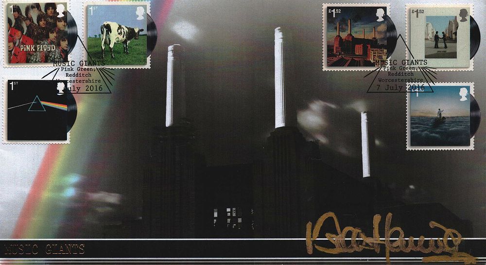 Lot 153: Bob Harris, OBE signed FDC. Music Giants. Six...
