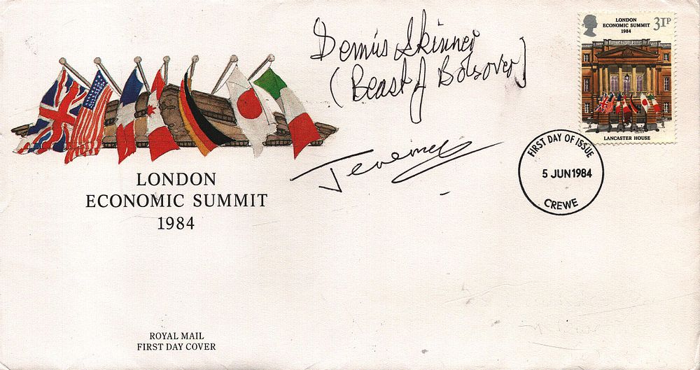 Lot 179: Dennis Skinner & Jeremy Corbyn multi signed FDC....