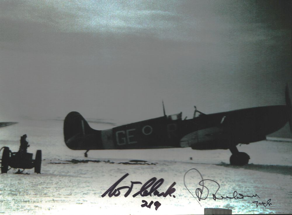 Lot 187: Terry Clark, DFM & John Freeborn Wg Cmdr...