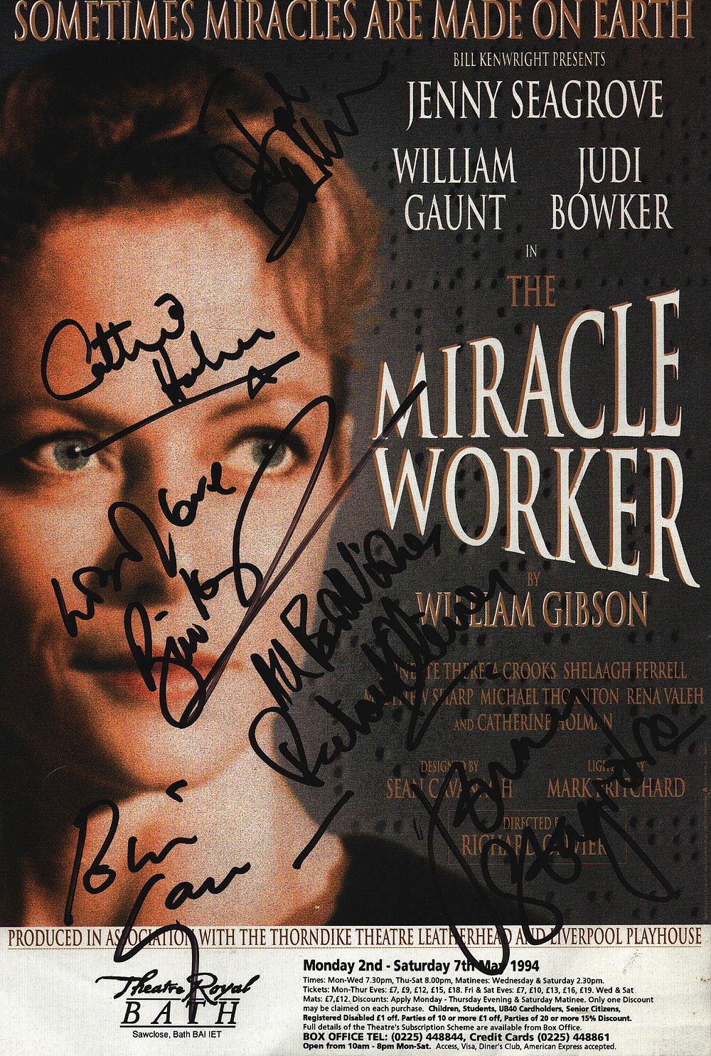 Lot 190: Jenny Seagrove, Bill Kenwright, Catherine Holman, Richard Olivier...