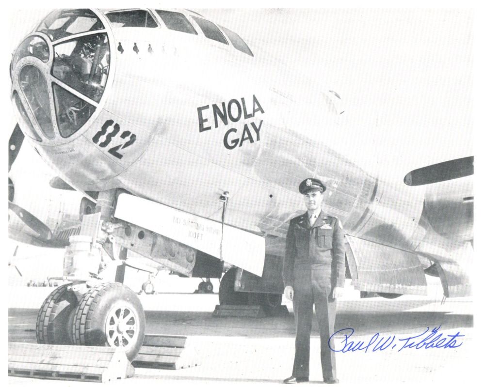 Lot 188: Enola Gay WW2 Hiroshima pilot Paul Tibbets (Pilot...