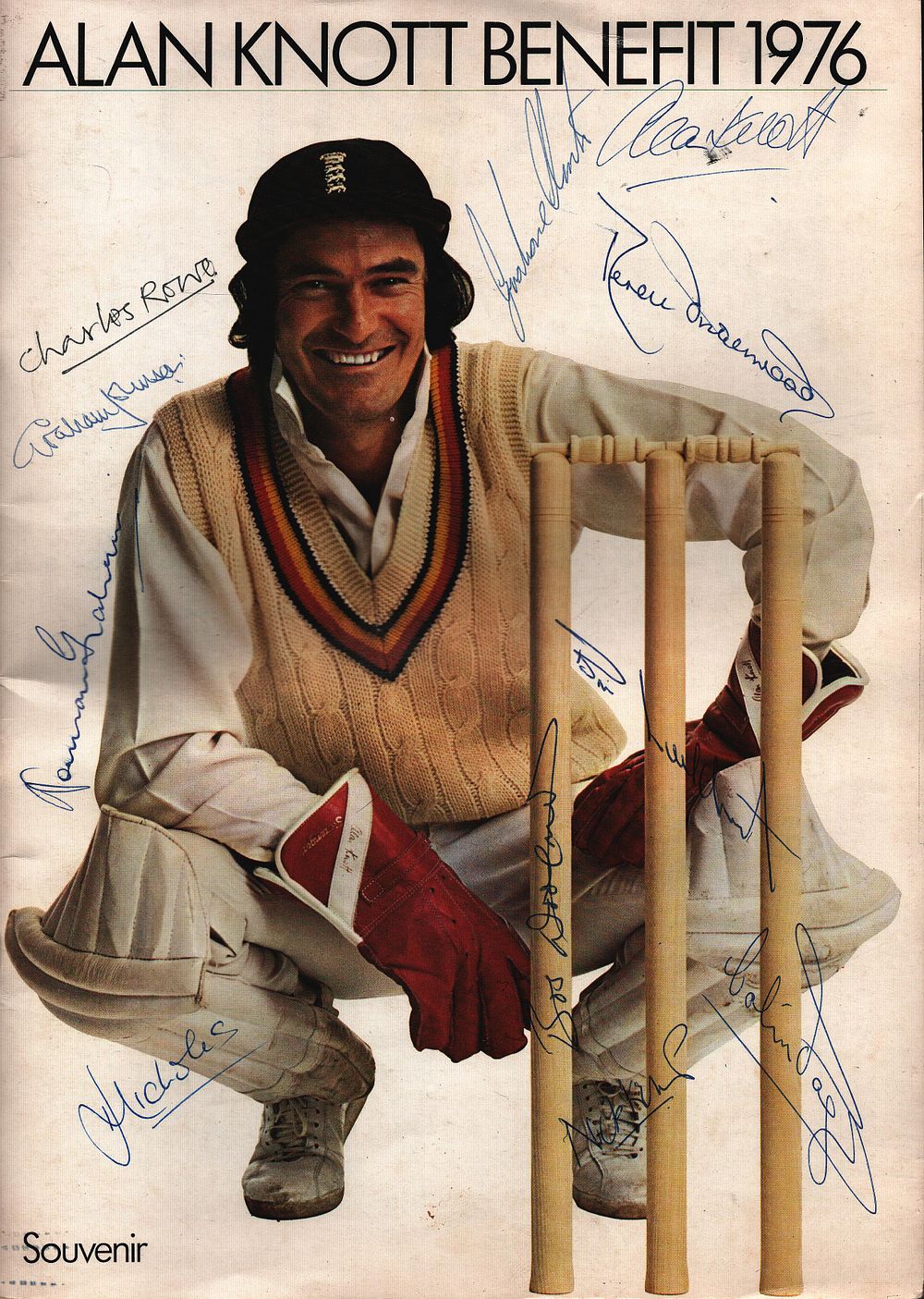 Lot 195: Charles Rowe, Graham Johnson, Norman Graham, Derek Underwood,...