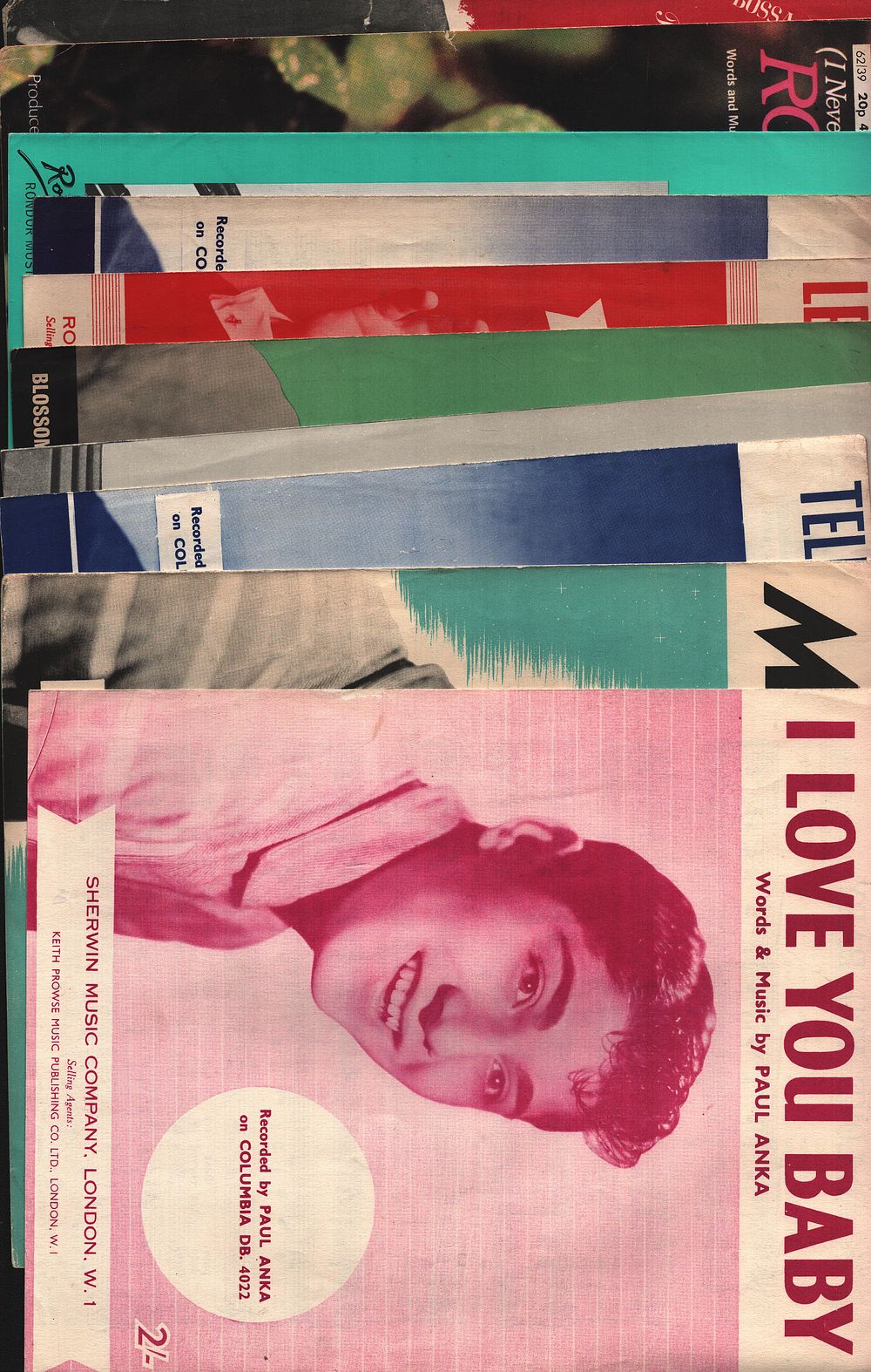 Lot 295: Music Sheets Variety Collection 10. I Love You...
