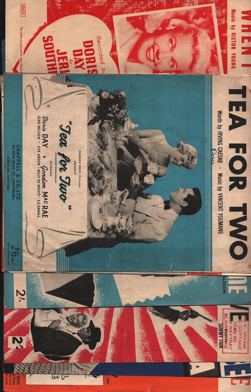 Lot 297: Music Sheets Variety Collection 10. Tea For Two...