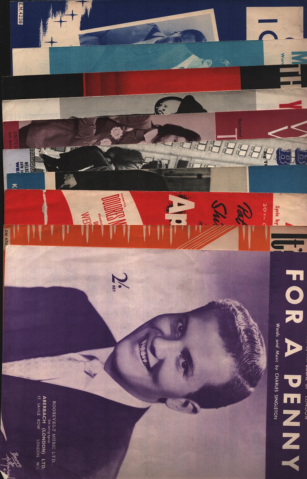 Lot 299: Music Sheets Variety Collection 10. For A Penny...