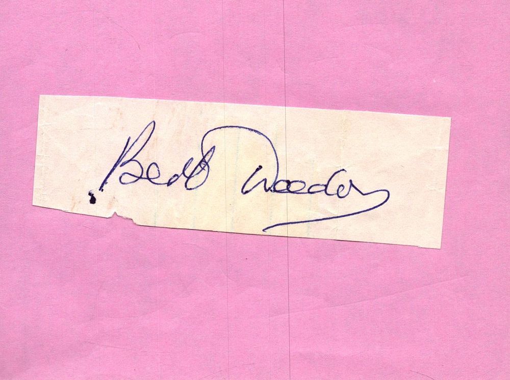 Lot 302: Bert Weedon signed signature piece.