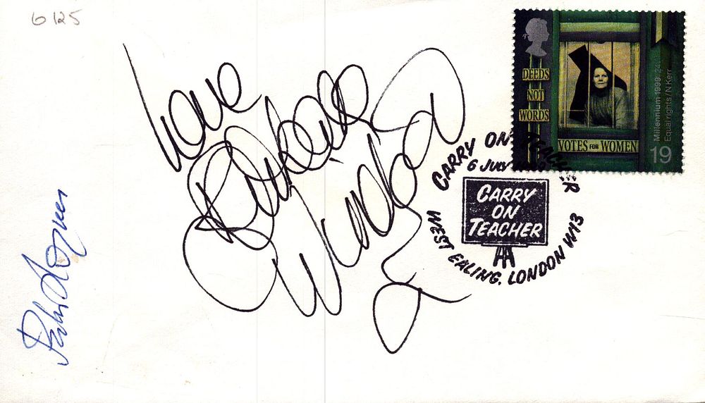 Lot 308: Barbara Windsor and Peter Rogers signed Carry On...