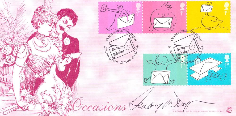 Lot 322: Terry Wogan signed Gretna Green Feb 04, Occasions...