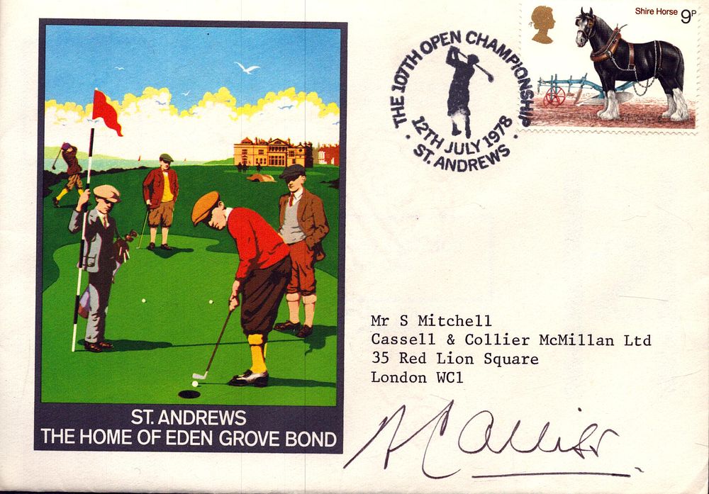 Lot 331: Peter Alliss signed the 10th Open Championship, St...