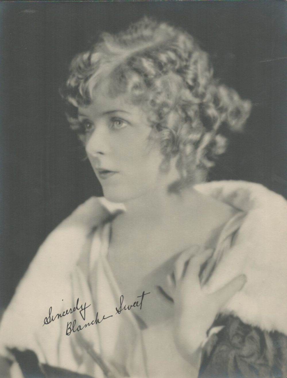 Lot 207: Blanche Sweet signed 9x7 vintage black and white...