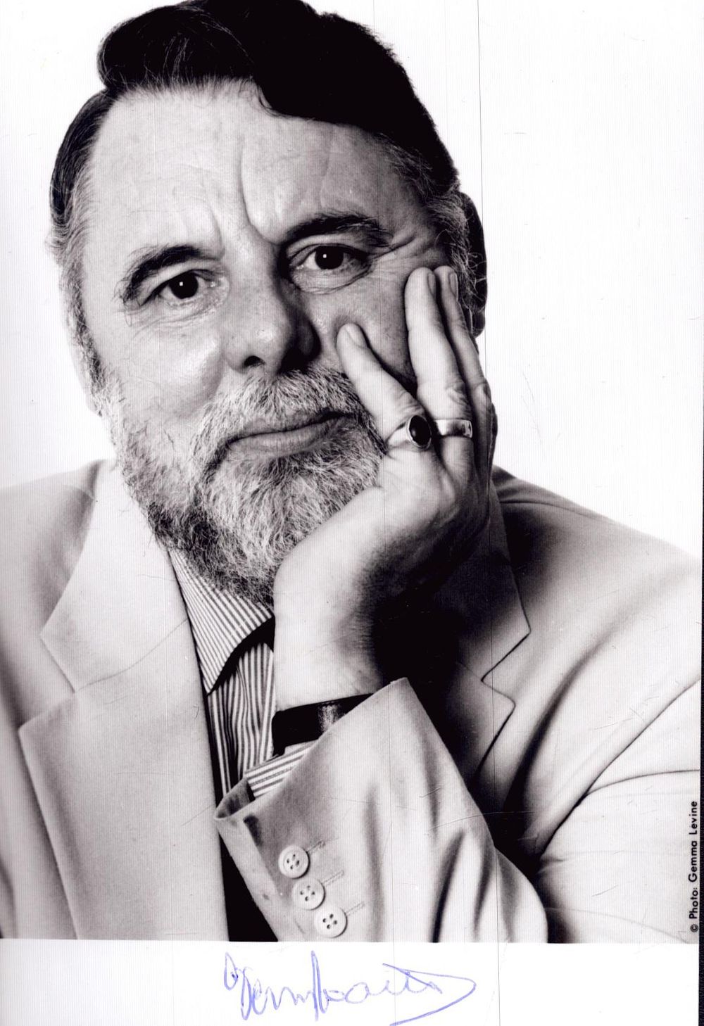 Lot 398: Terry Waite signed black and white photo, approx...