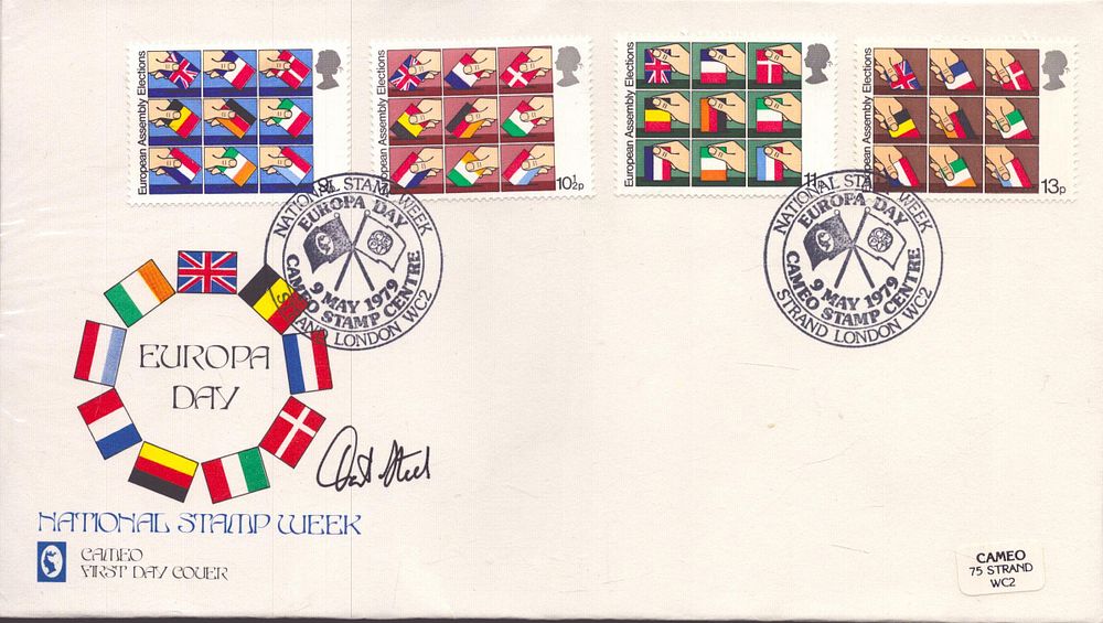 Lot 401: David Steel signed Europa Day National Stamp week...