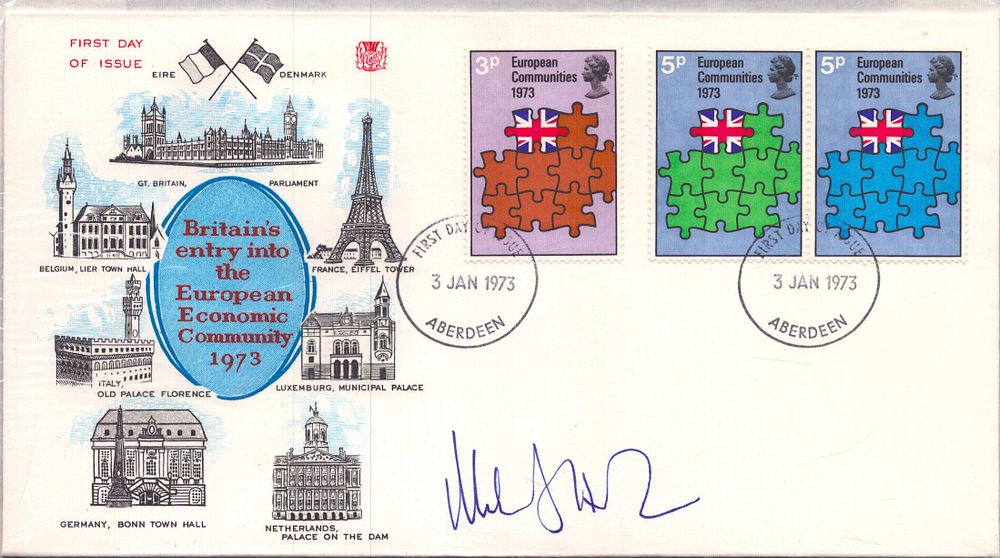 Lot 403: Michael Heseltine signed Britain’s Entry int the European...