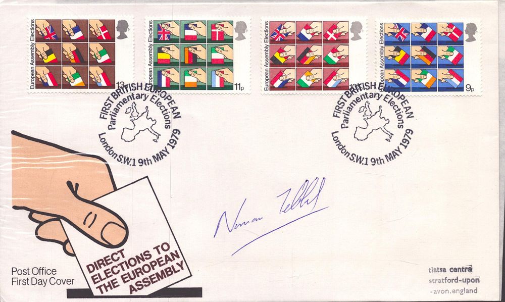 Lot 405: Norman Tebbit signed Direct Elections to the European...