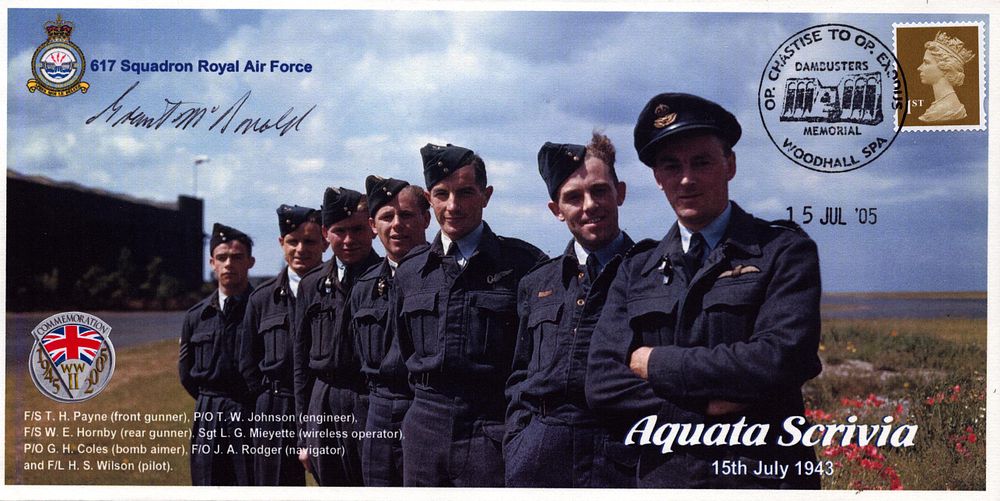 Lot 461: Grant McDonald. Aquata Scrivia. 617 RAF Squadron.Op Chastise...