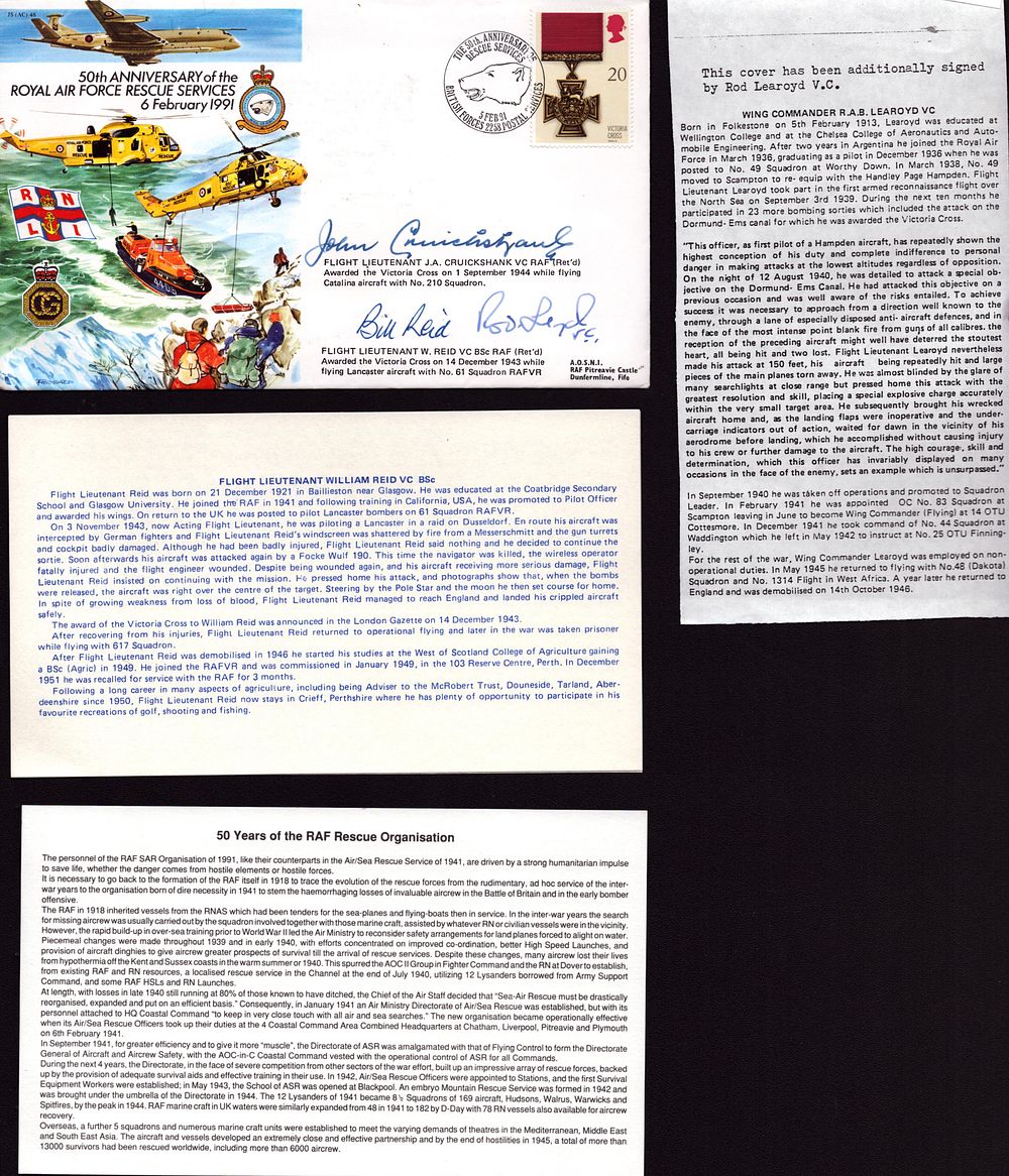 Lot 467: Flt Lt John Cruickshank, Flt Lt Bill Reid...