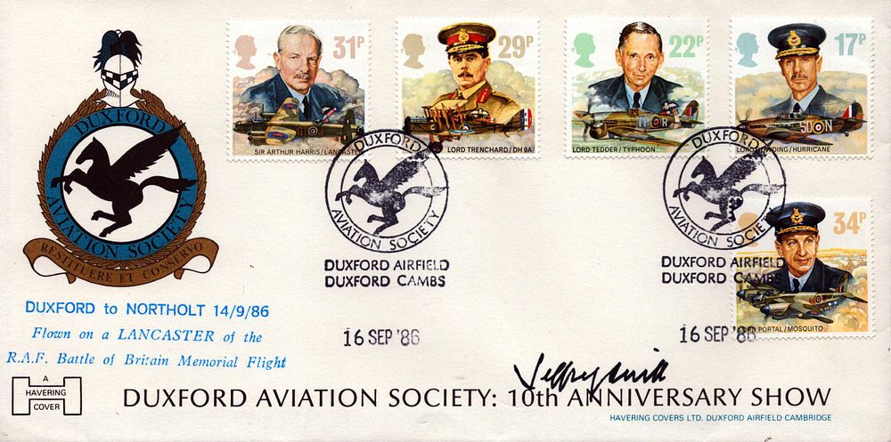 Lot 474: Jeffrey Quill Duxford Aviation Society 10th Anniversary Show...