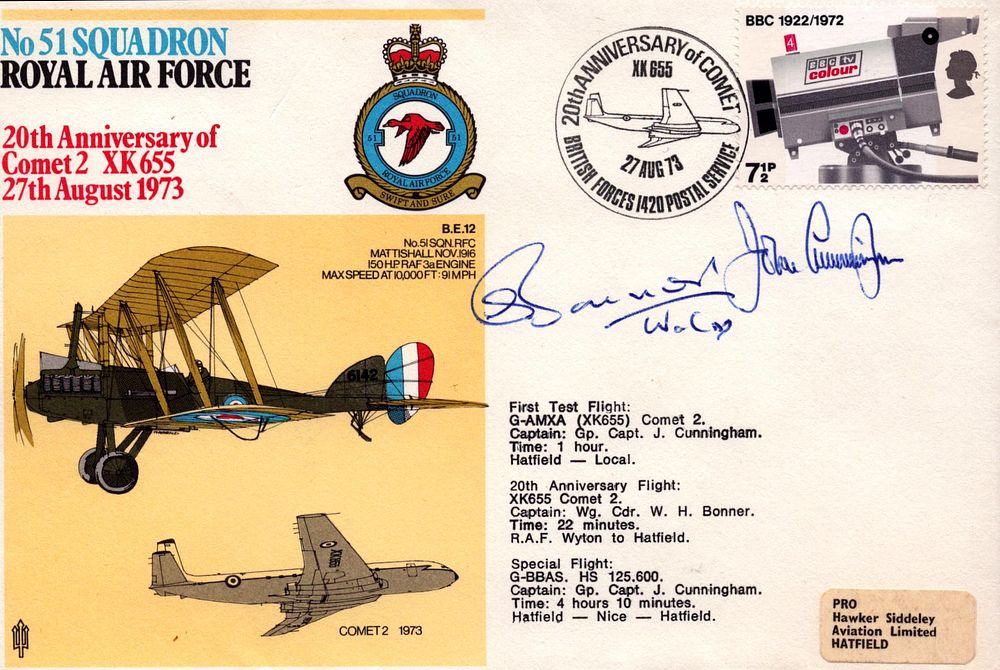 Lot 479: Group Cpt John Cunningham and Wg Cmdr W...