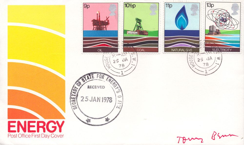 Lot 480: Tony Blair signed Energy FDC. Secretary of State...