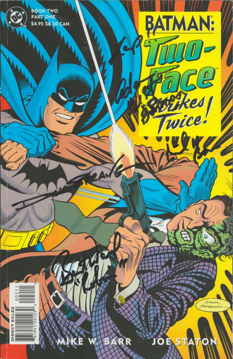 Lot 217: Adam West and Burt Ward signed DC Comics...