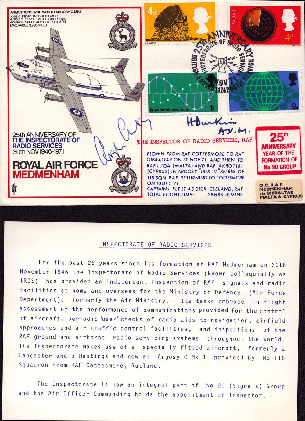 Lot 483: AVM Durkin MA Ceng RAF & Rt Hon...