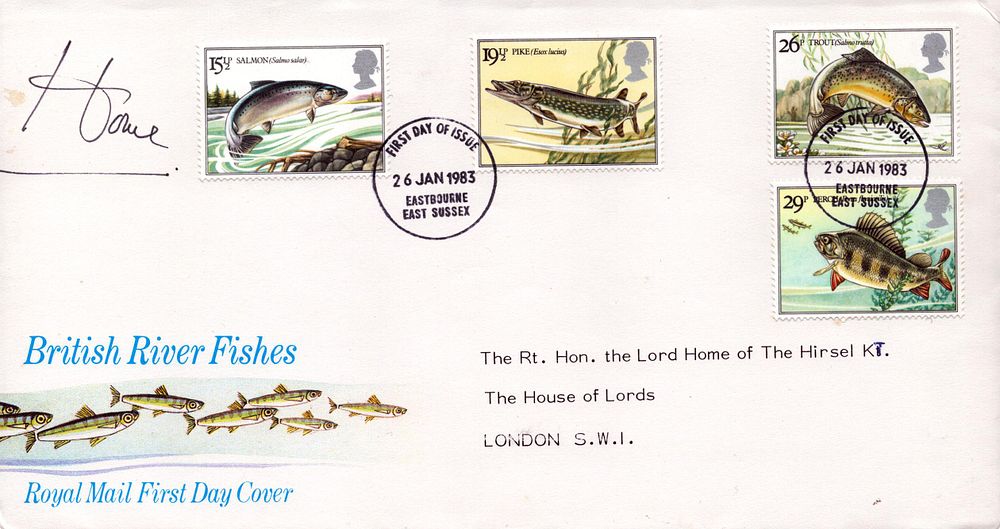 Lot 486: Lord Home British River Fishes signed 26 Jan...