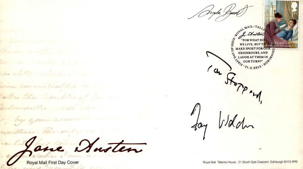 Lot 487: Angela Barrett, Tom Stoppard and Faye Weldon signed...