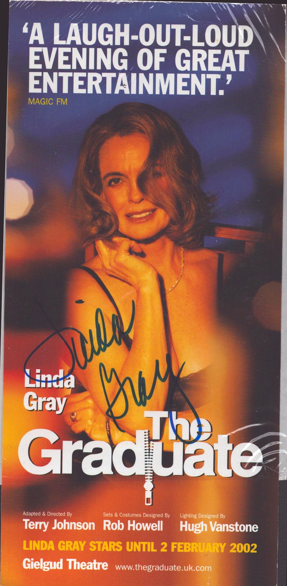 Lot 494: Linda Gray signed flyer for the Graduate at...