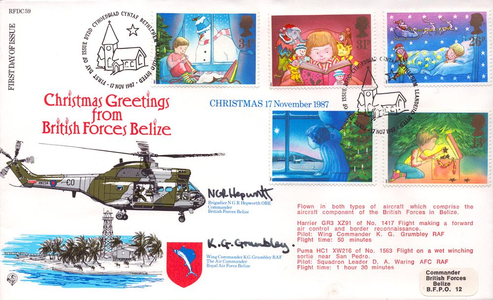 Lot 544: Multi signed FDC Brigadier N.G.R. Hepworth and Wing...