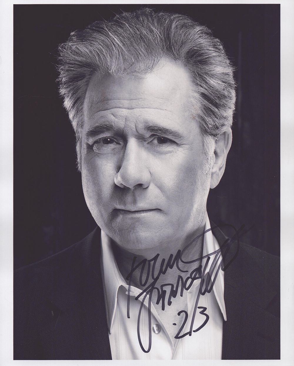 Lot 557: John Larroquette signed 10x8inch black and white photo....