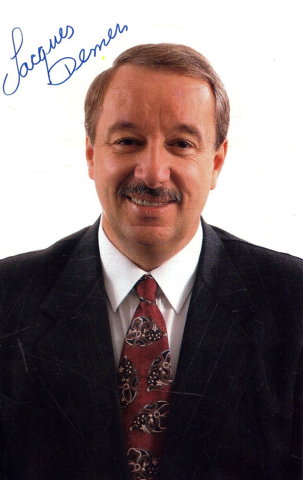 Lot 584: Jacques Demers signed 6x4inch colour photo.