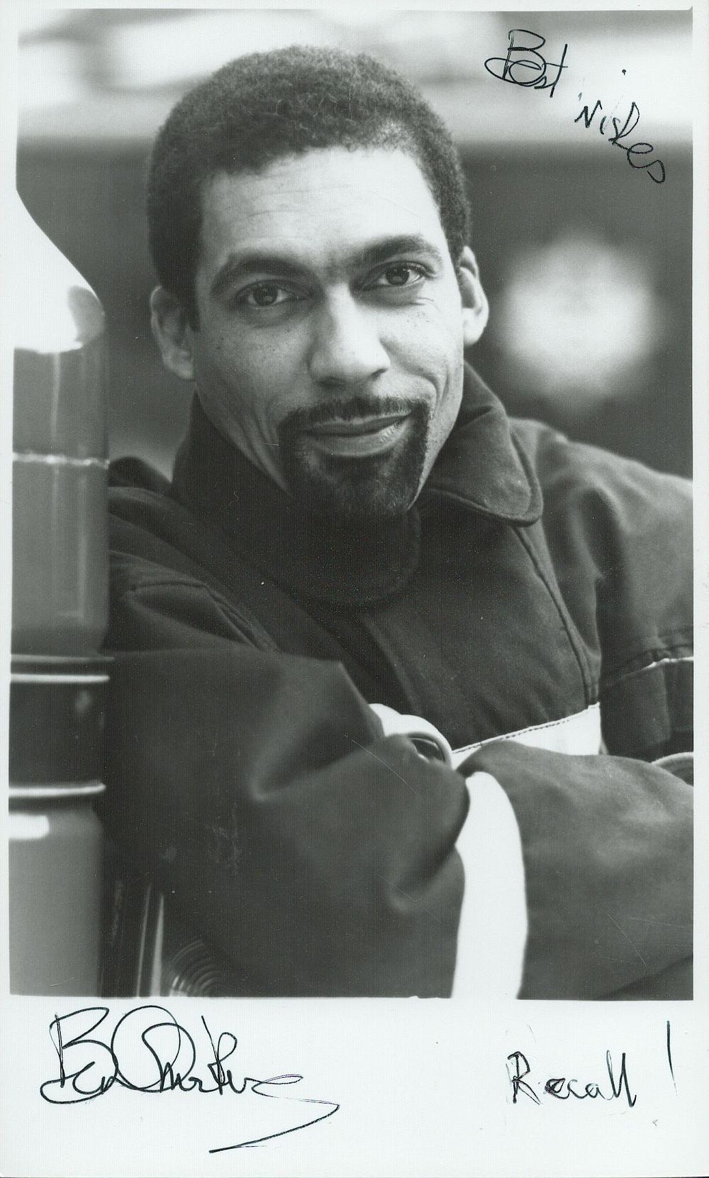 Lot 589: Benjamin Onwukwe (recall from London's Burning) signed 6.5x4...