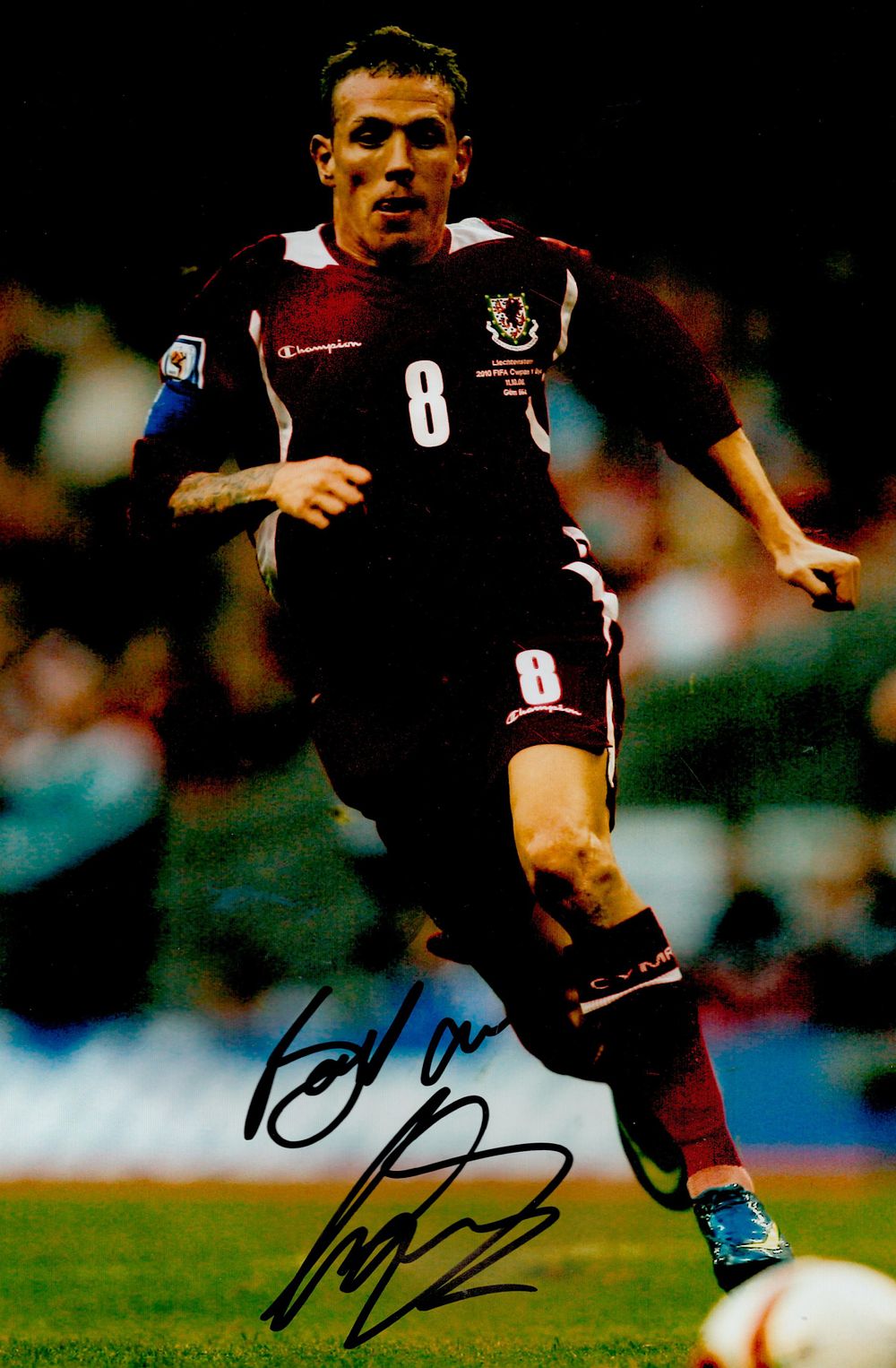 Lot 600: Football Craig Bellamy signed 12x8inch colour photo pictured...
