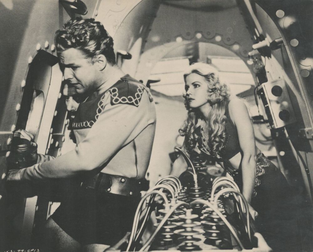 Lot 242: Buster Krabbe signed original Flash Gordon black and...