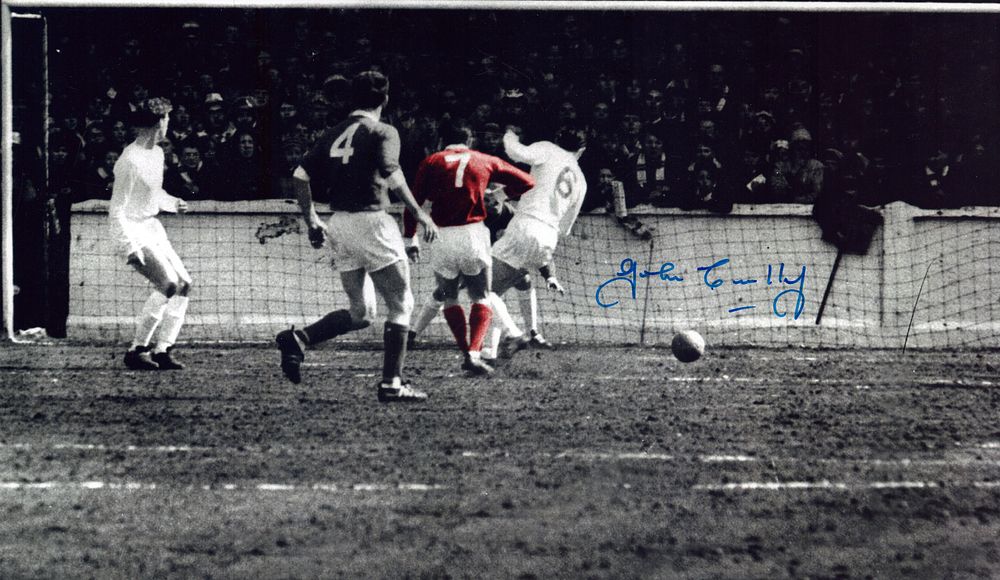 Lot 171: John Connelly signed black and white photo approx....