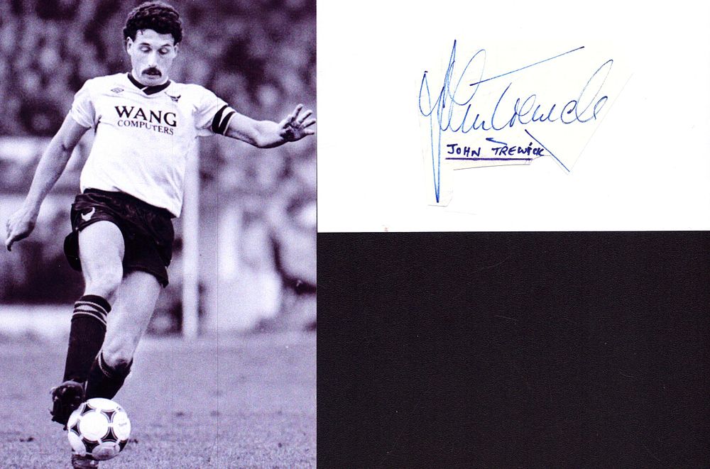 Lot 177: John Trewick signed signature piece with black and...
