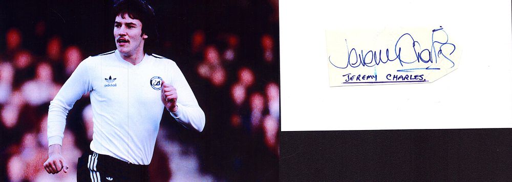 Lot 188: Jeremy Charles signed signature piece with coloured photo.