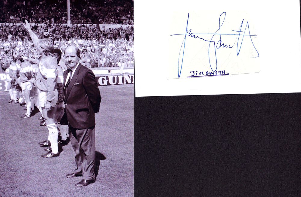 Lot 190: Jim Smith signed signature piece with black and...