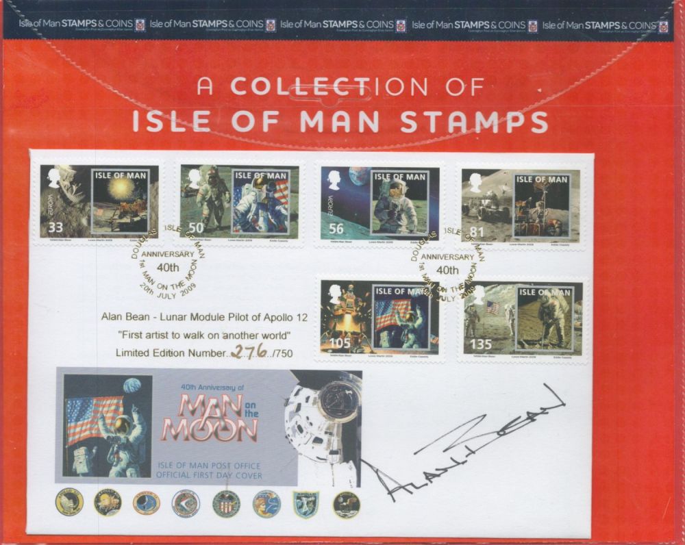 Lot 250: Captain Alan Bean signed 40th Anniversary Man on...
