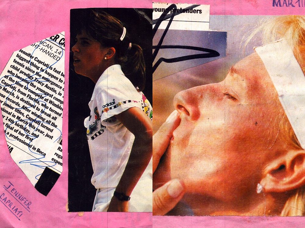 Lot 225: Martina Navratilova and Jennifer Cappiati signed signature piece...