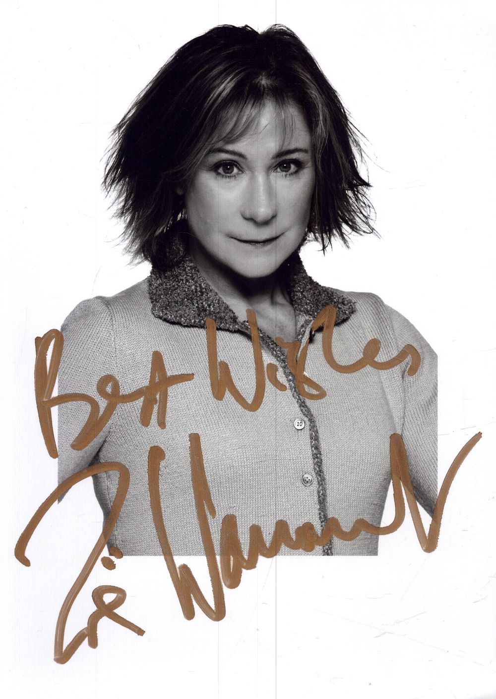 Lot 246: Zoë Wanamaker signed black and white photo, approx....
