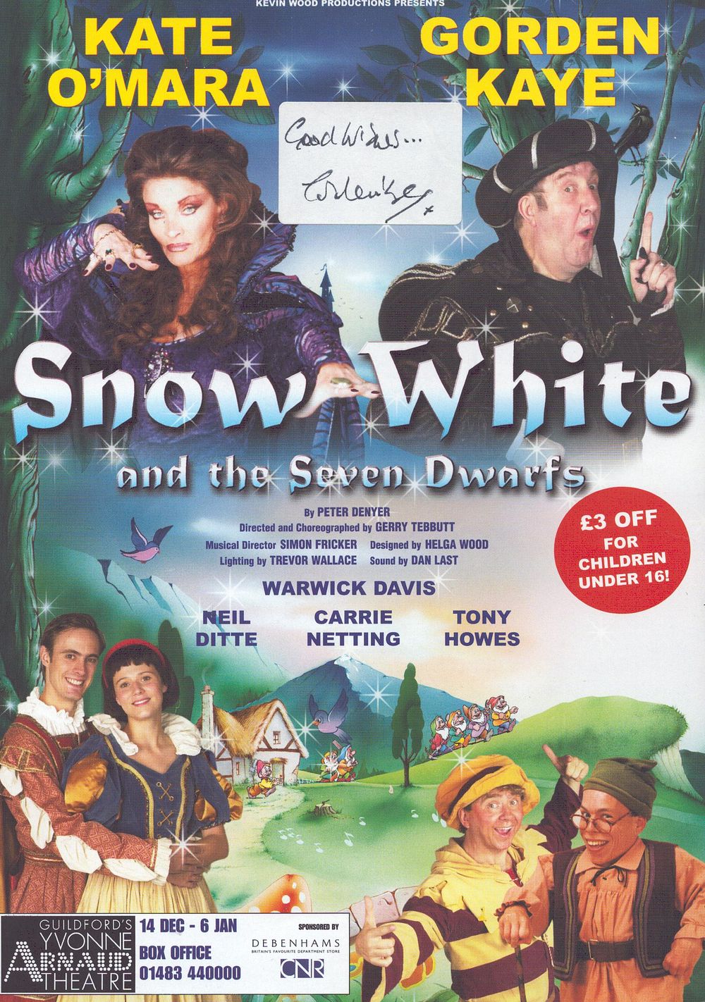Lot 268: Gorden Kaye signed Snow White and the Seven...