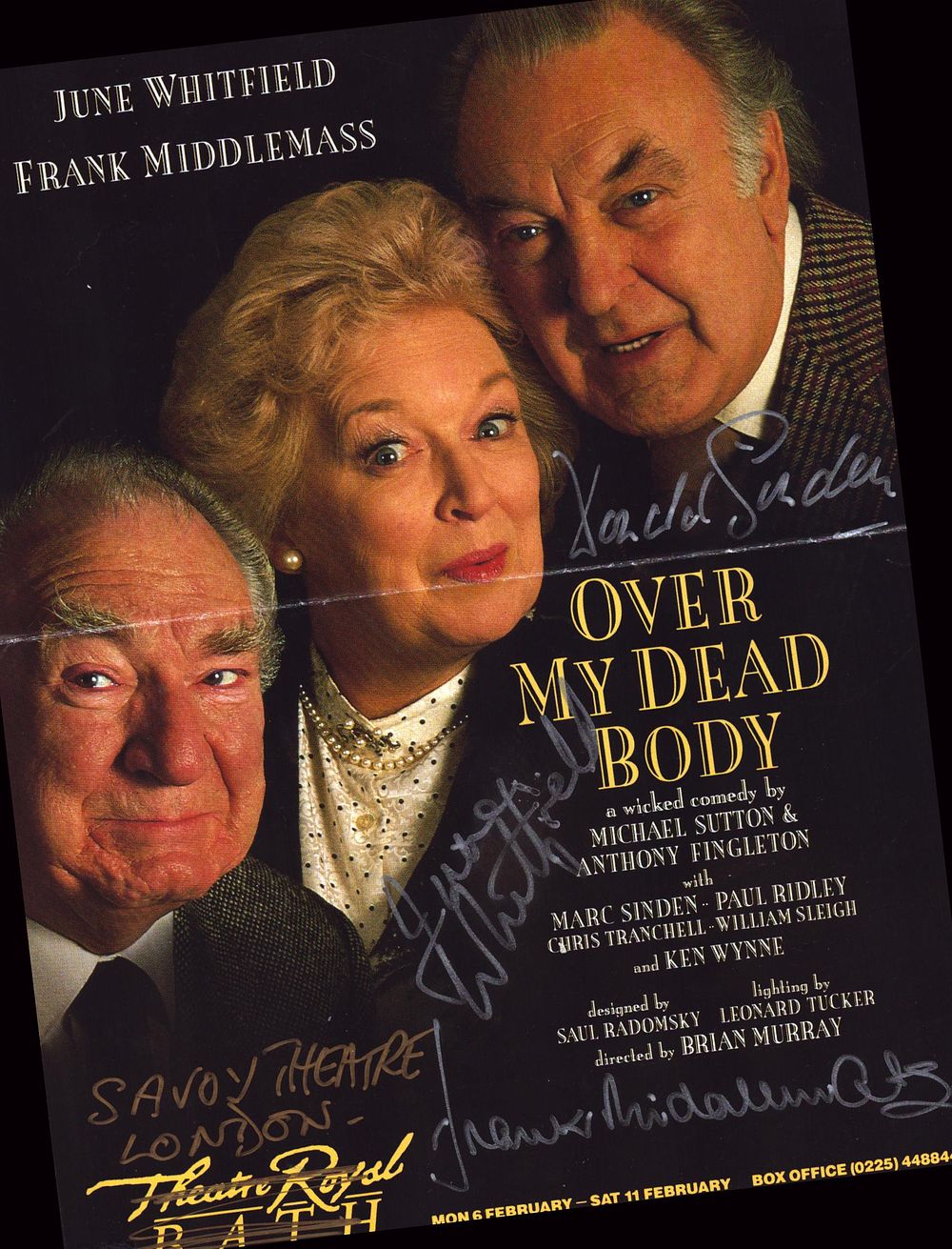Lot 269: Donald Sinden, June Whitfield's and Frank Middlemass Mult...