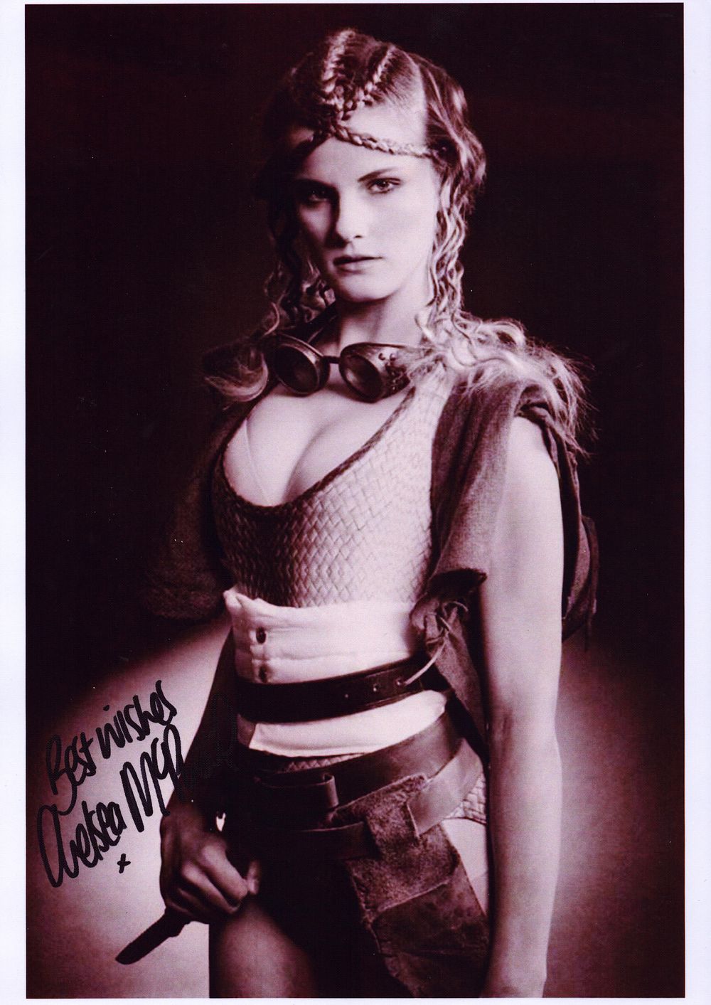 Lot 283: Chelsea McPhail signed 10x8 black and white photo.