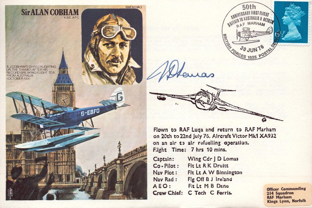Lot 297: Wing Cmdr. J D Lomas Cpt of Sir...