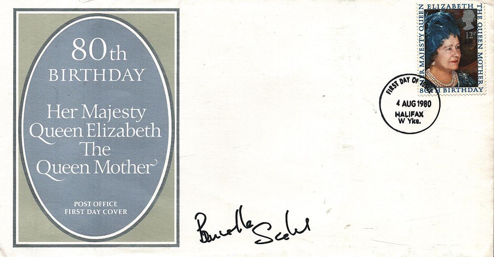 Lot 307: Prunella Scales signed FDC. 80th Birthday Her Majesty...