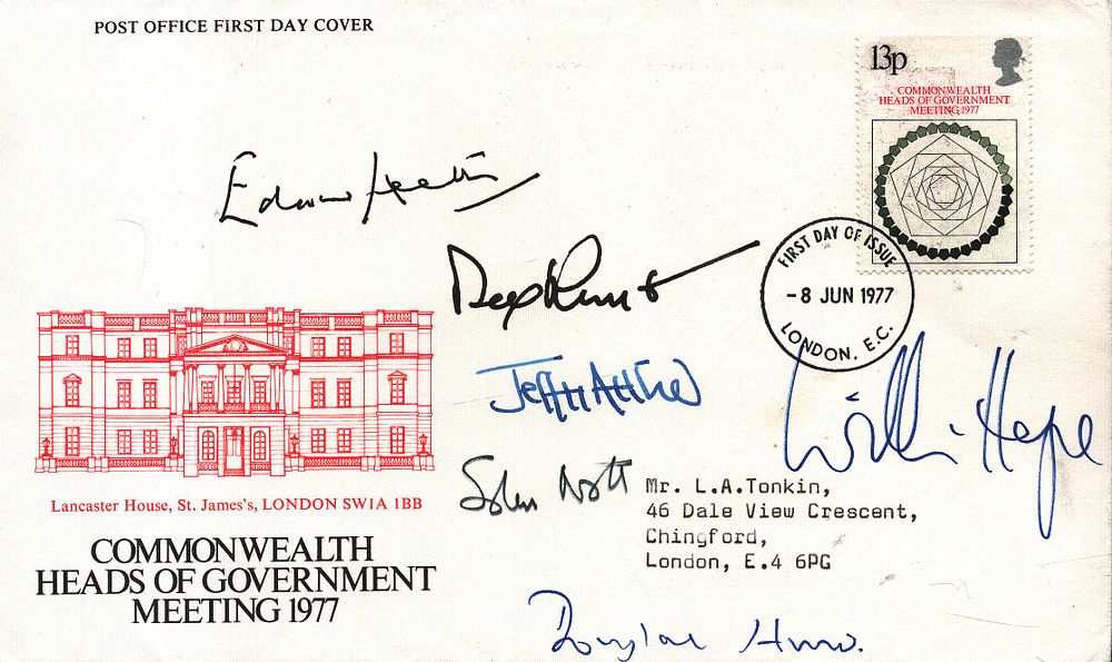 Lot 324: Edward Heath, Rex Hunt, Jeffrey Archer, William Hague,...