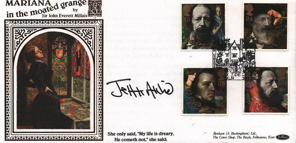 Lot 326: Jeffrey Archer FDC. Mariana in the moated grange...