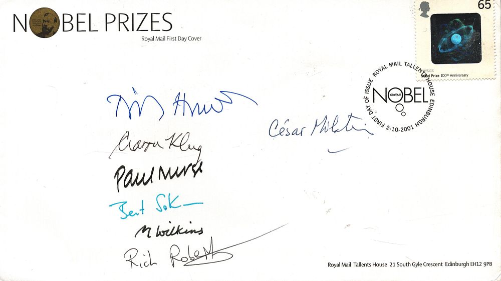 Lot 334: Tim Hunt, Aaron Klug, Sir Paul Nurse, Bert...